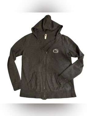 Ouray Penn State Nittany Lions Gray Full Zip Hoodie XL V Neck Sweatshirt NCAA